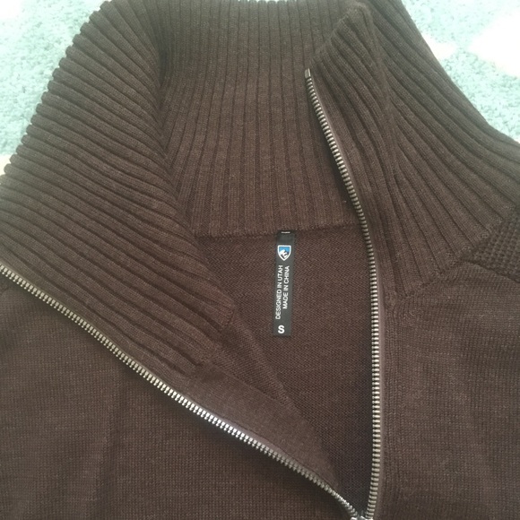 Kuhl Merino Wool Alpine Sweater Brown Small NWOT - Picture 4 of 7